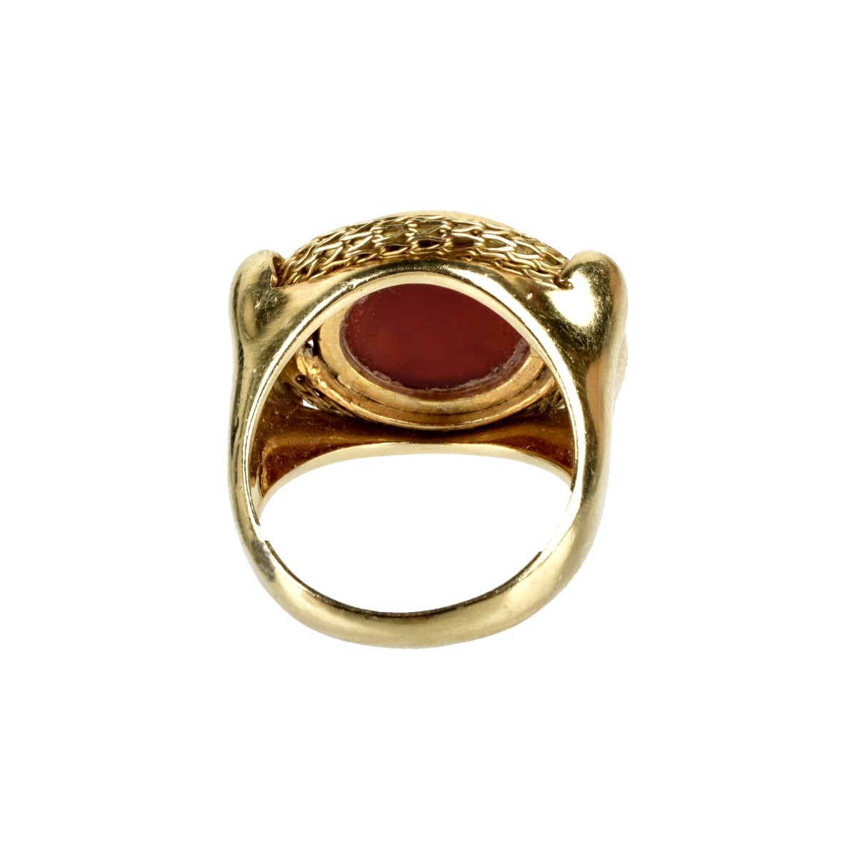 Carnelian and 14K Ring