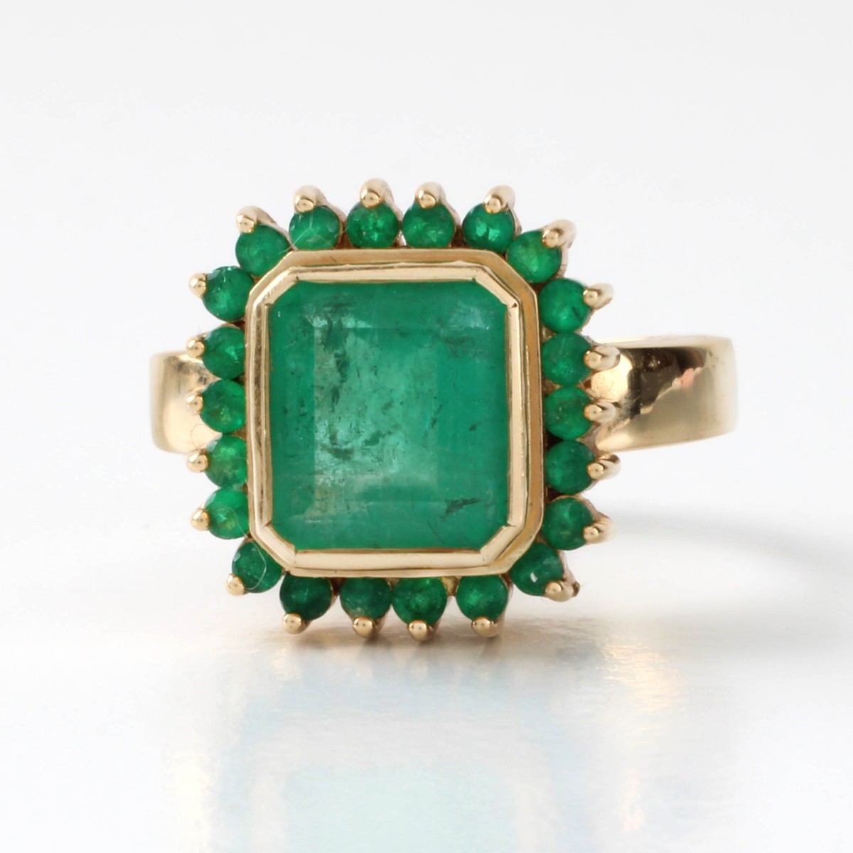 Emerald and 18K Ring