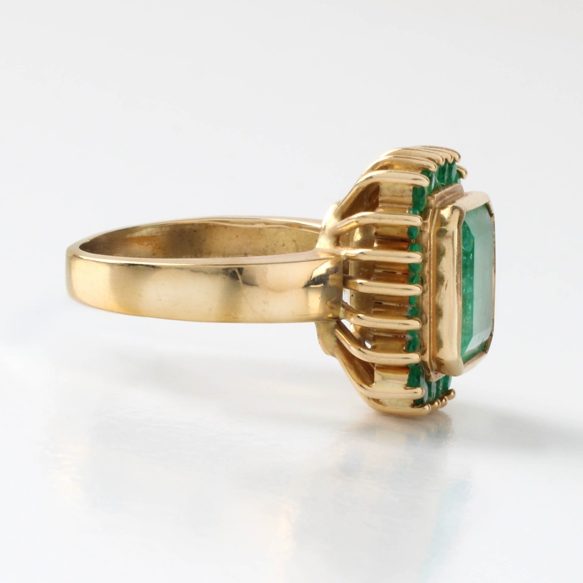 Emerald and 18K Ring