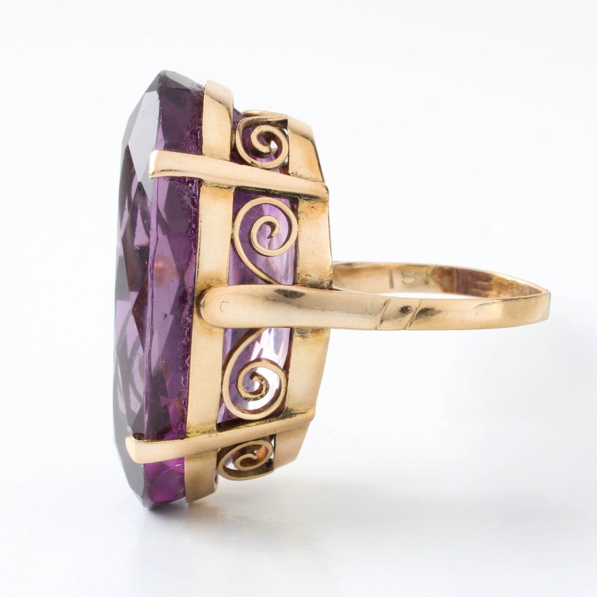 Amethyst and 18K Ring