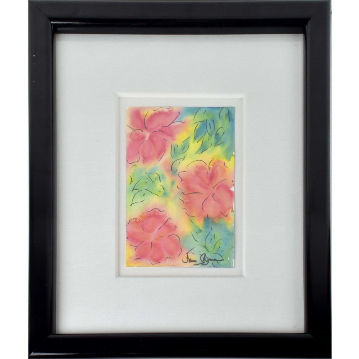 Water Color on Paper Depicting Flowers