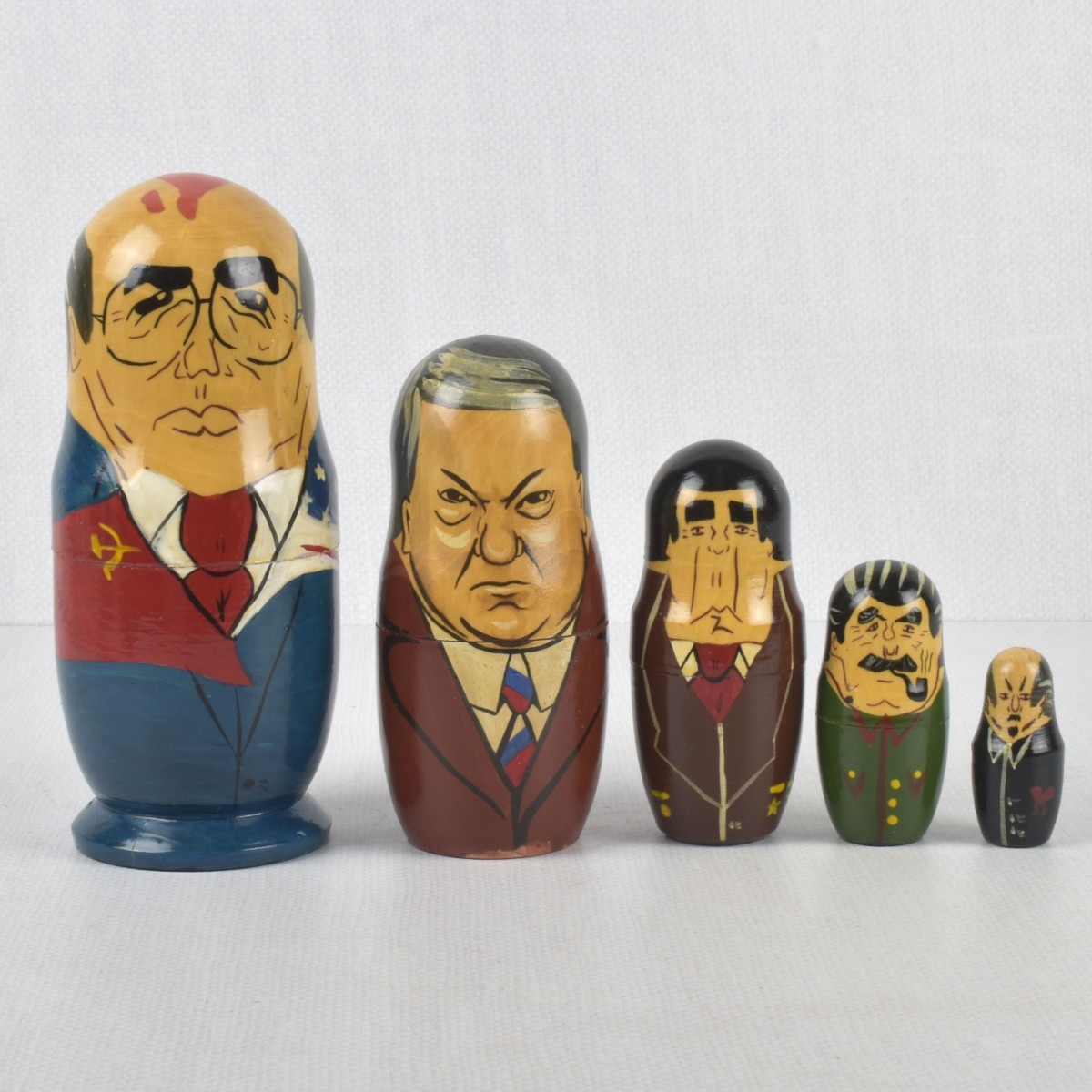 Russian Hand Painted Wood Pieces