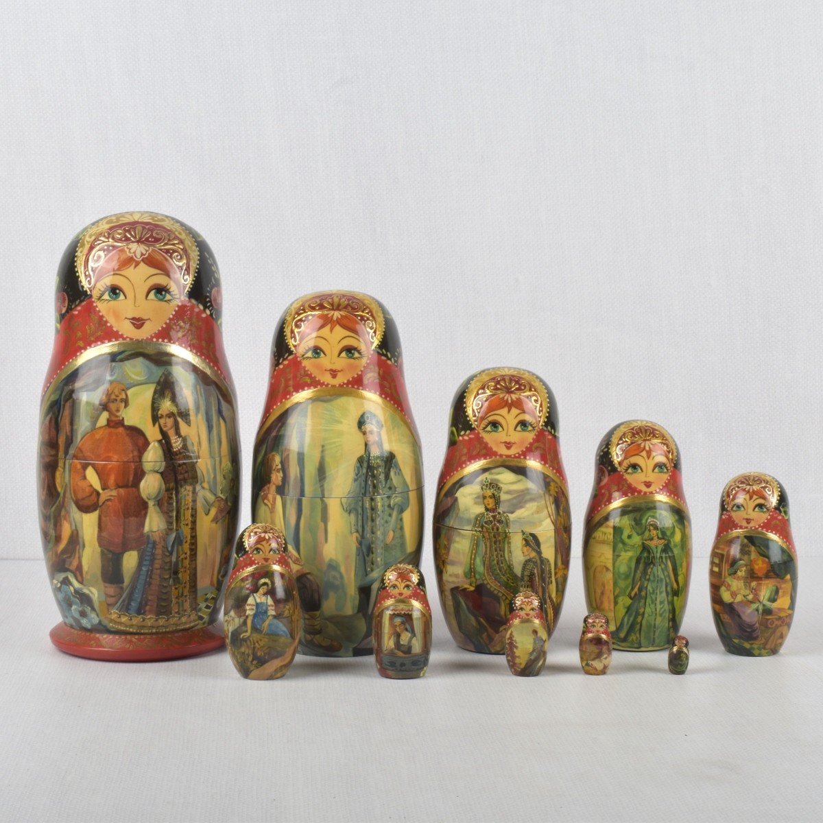 Russian Hand Painted Wood Pieces