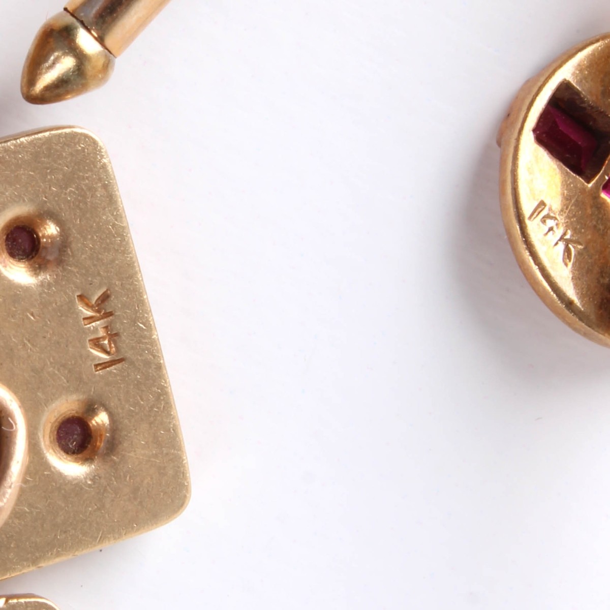 Ruby and 14K Dress Shirt Set