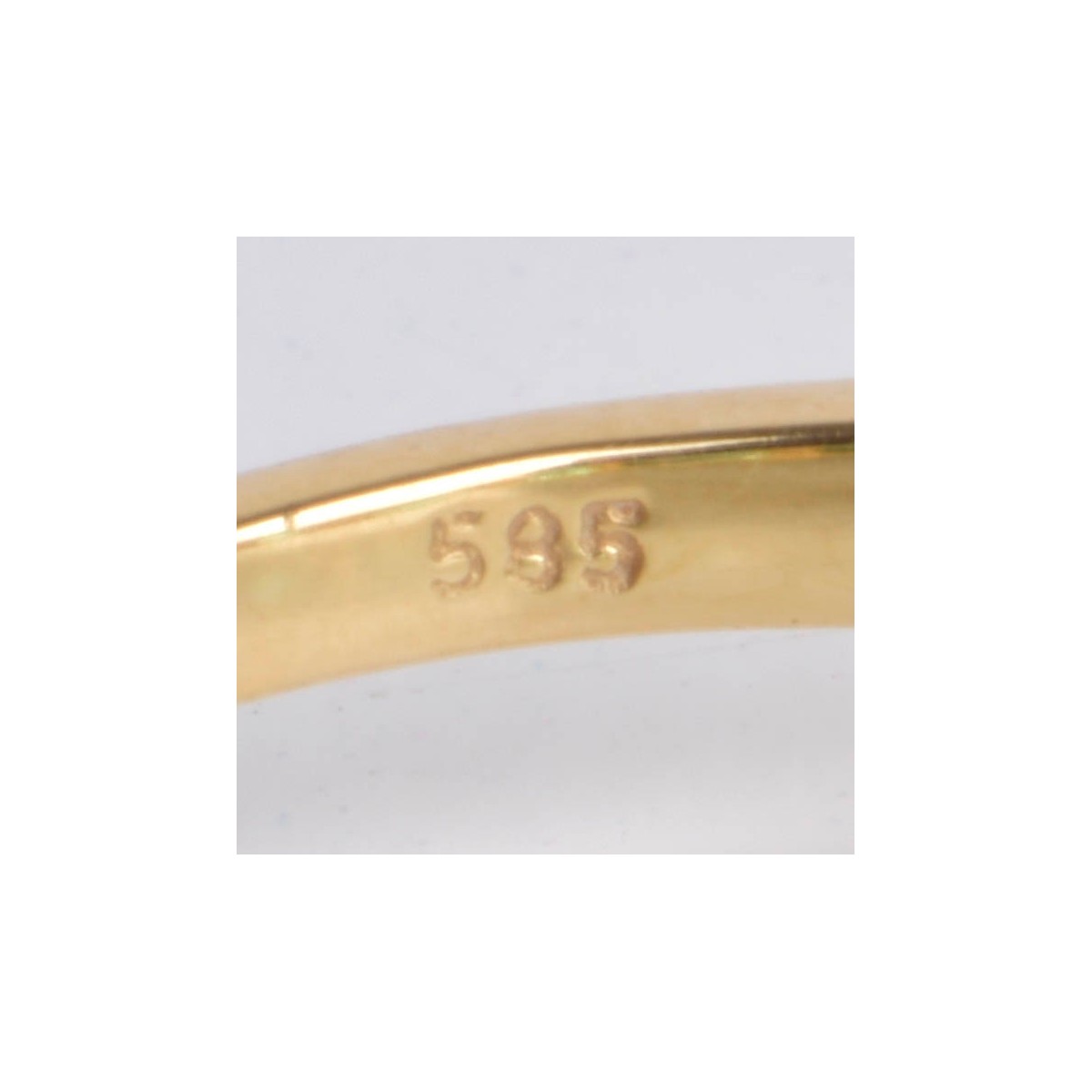 Emerald and 14K Eternity Band
