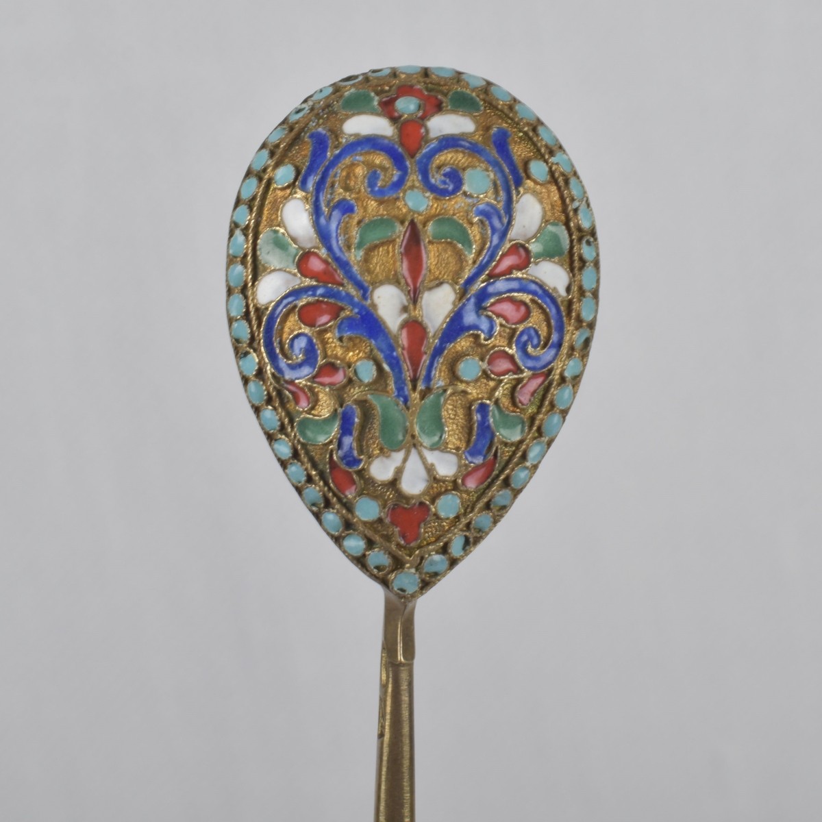 Antique Gold-wash Russian 84 Silver Spoons