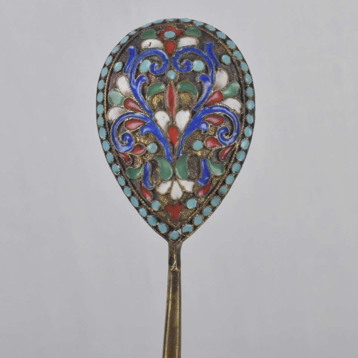 Antique Gold-wash Russian 84 Silver Spoons