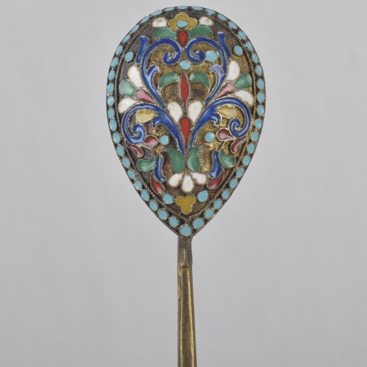 Antique Gold-wash Russian 84 Silver Spoons