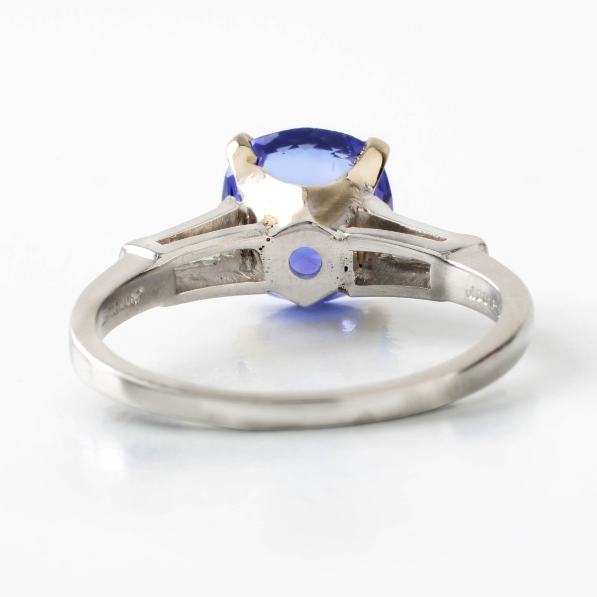 Tanzanite, Diamond and Plat Ring