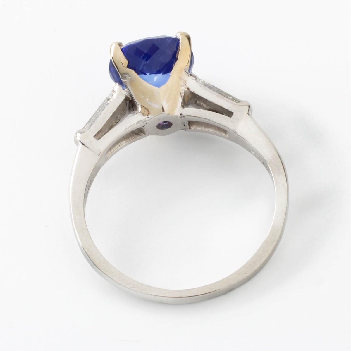 Tanzanite, Diamond and Plat Ring