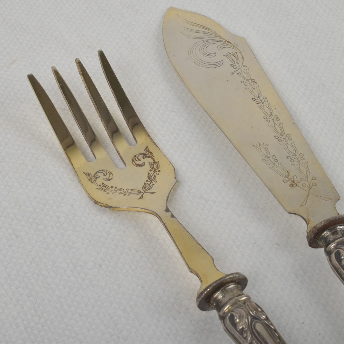 Antique 800 Silver Serving Pieces