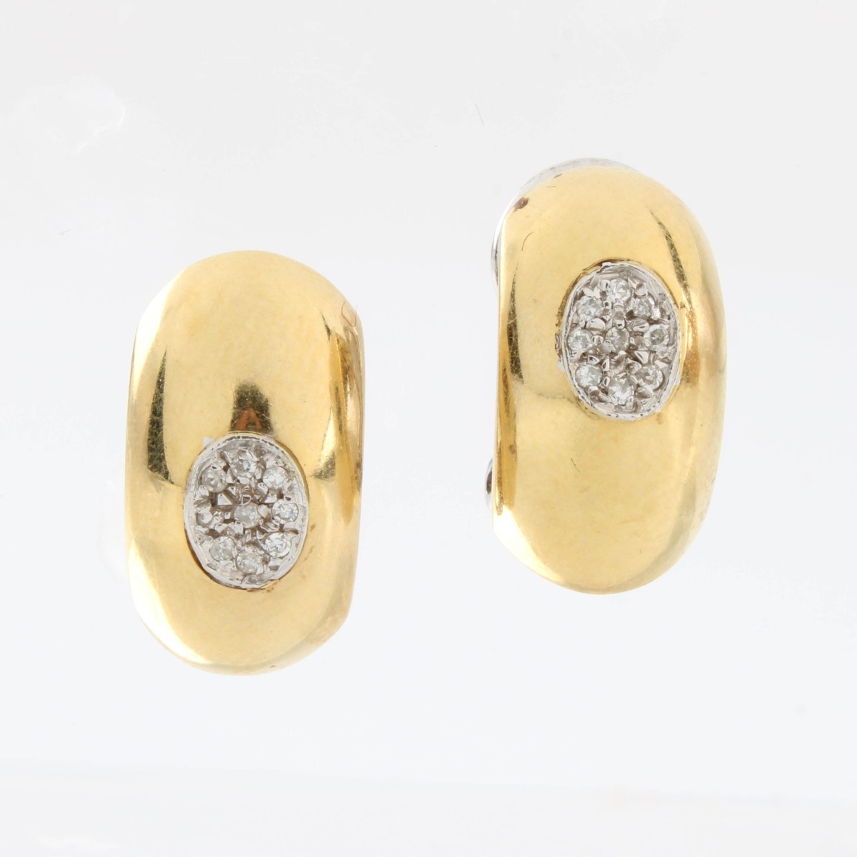 18K and Diamond Earrings