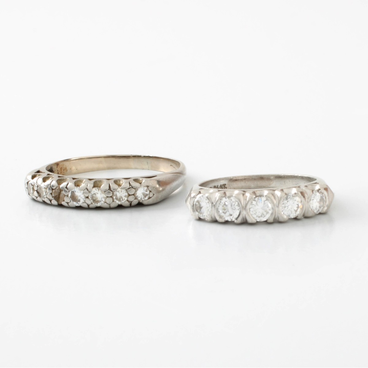 Deco Diamond and Platinum Bands