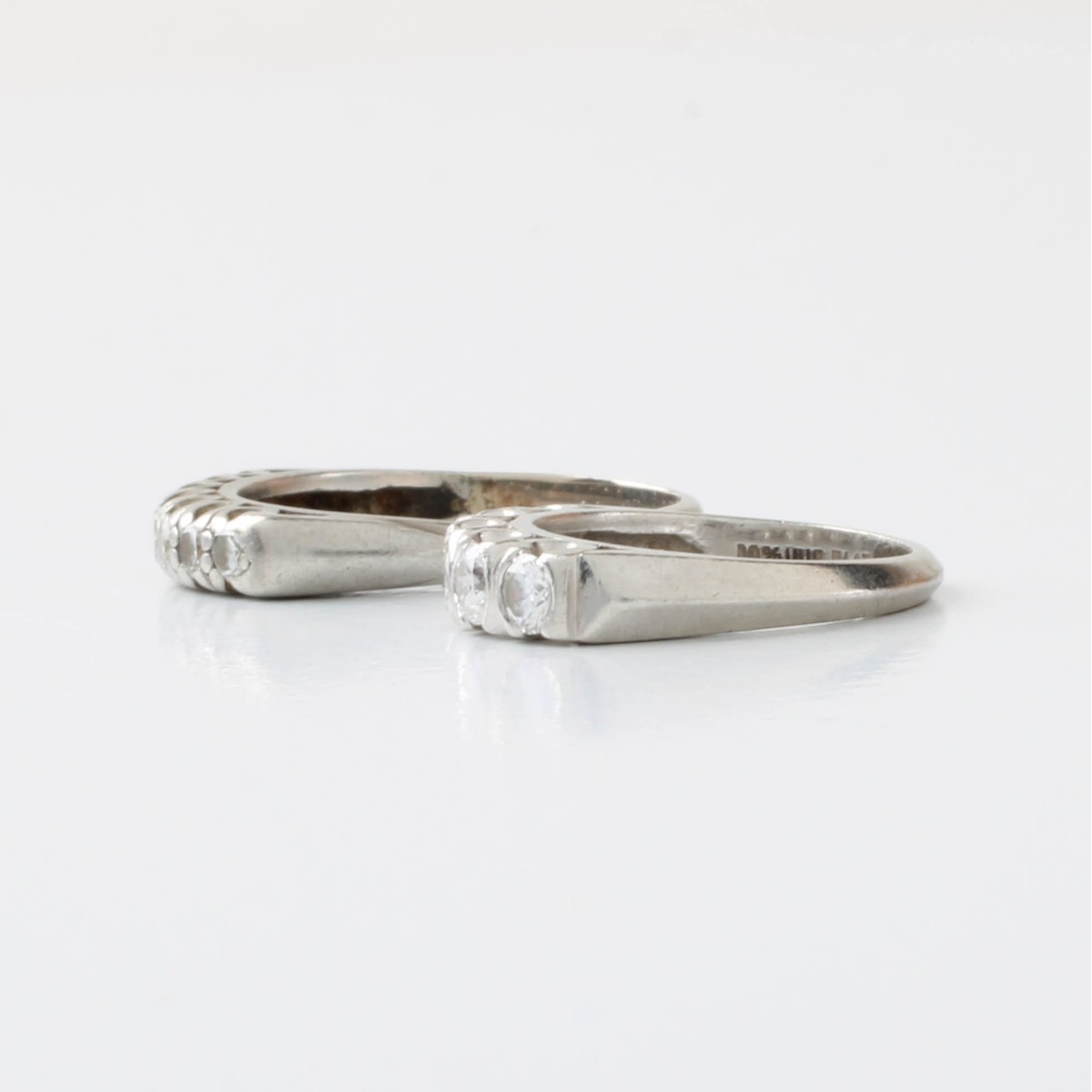 Deco Diamond and Platinum Bands
