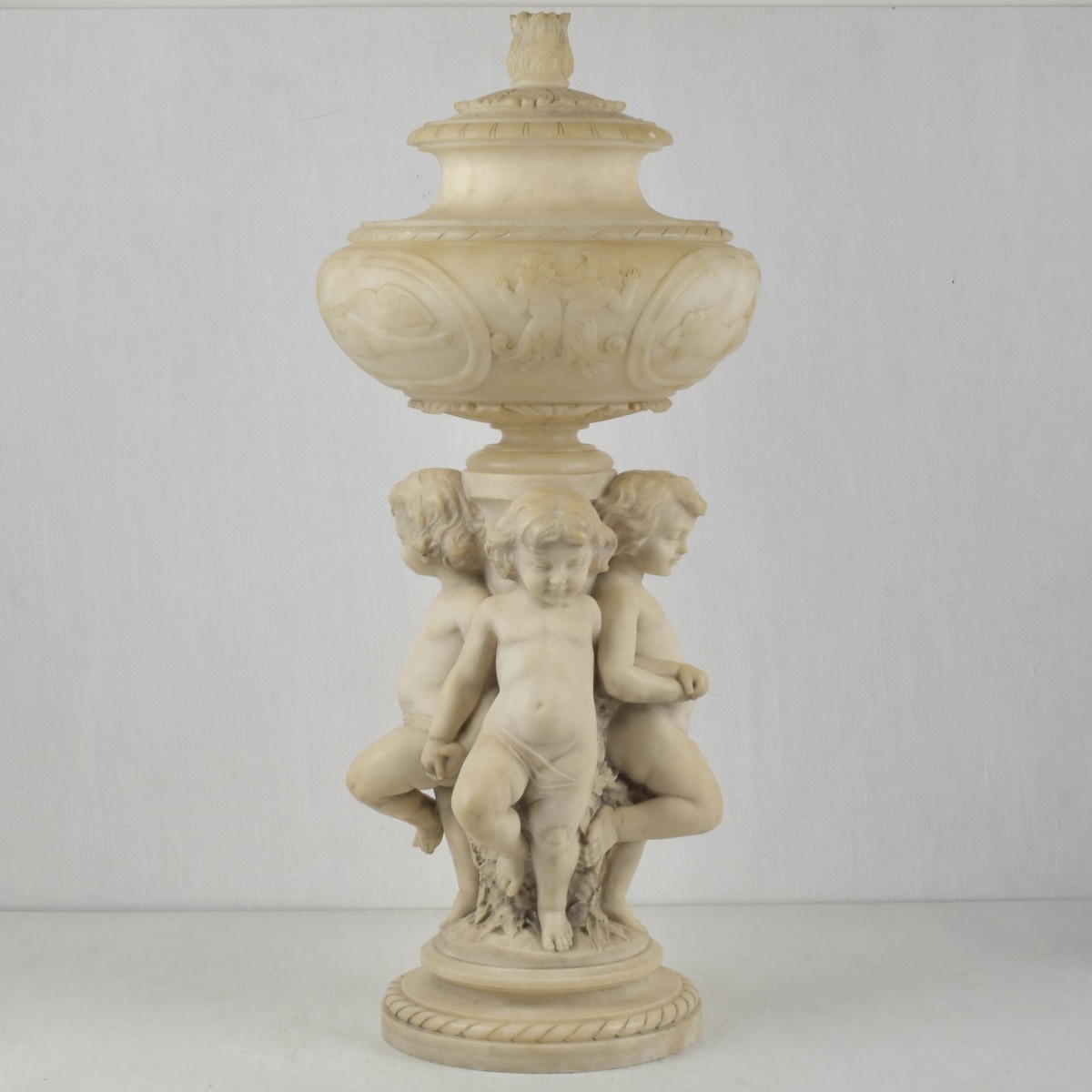 19th C. Marble and Alabaster Sculpture