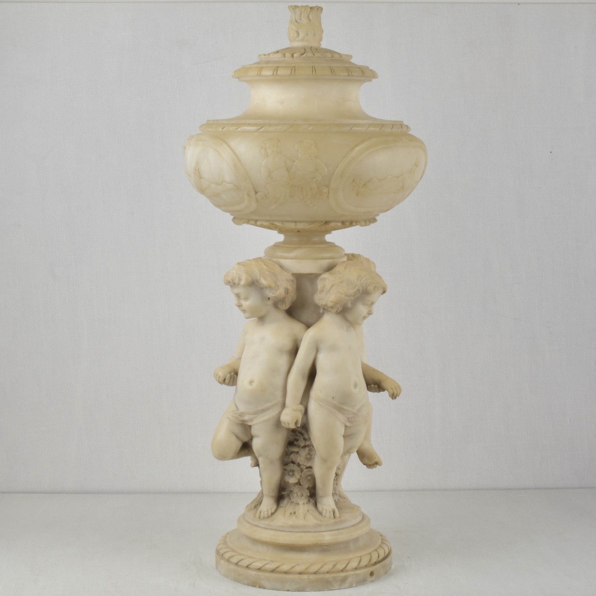 19th C. Marble and Alabaster Sculpture