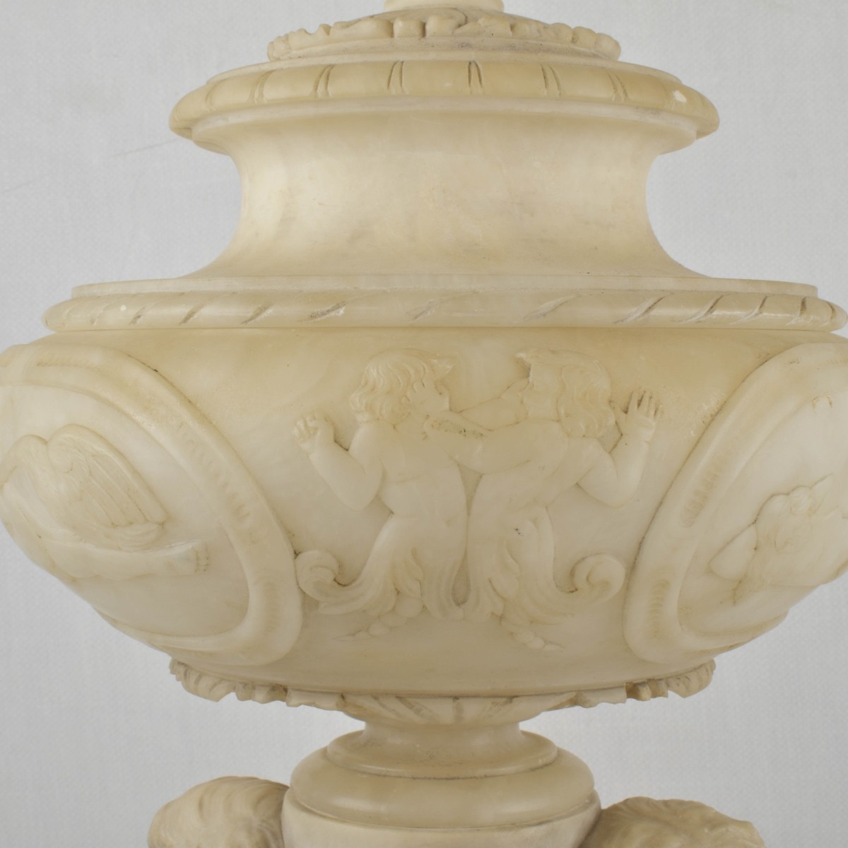 19th C. Marble and Alabaster Sculpture