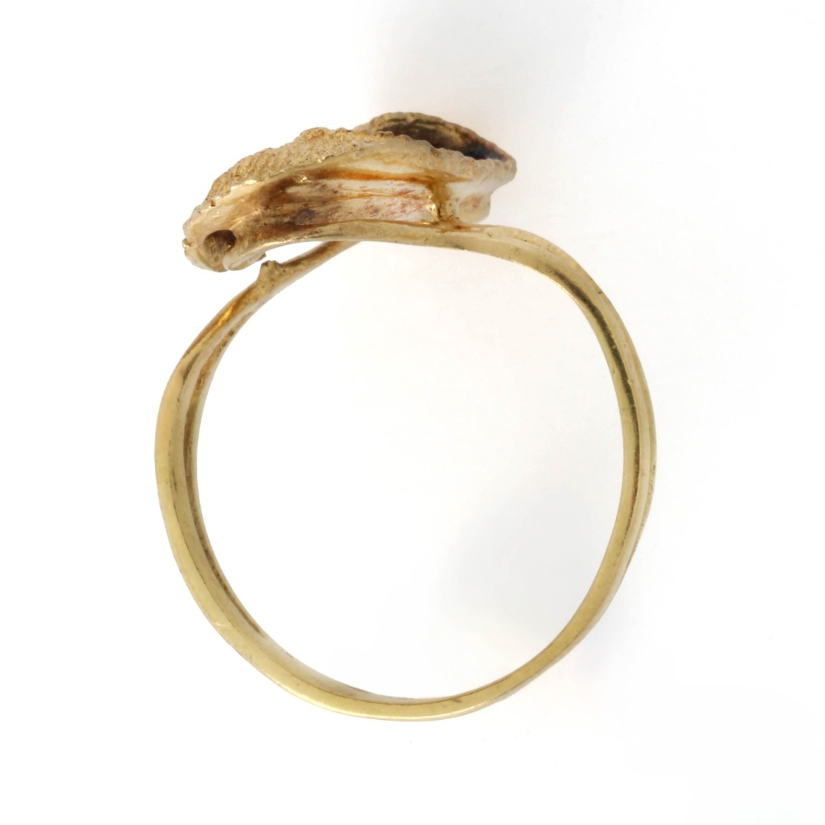 18K and Enamel Ring