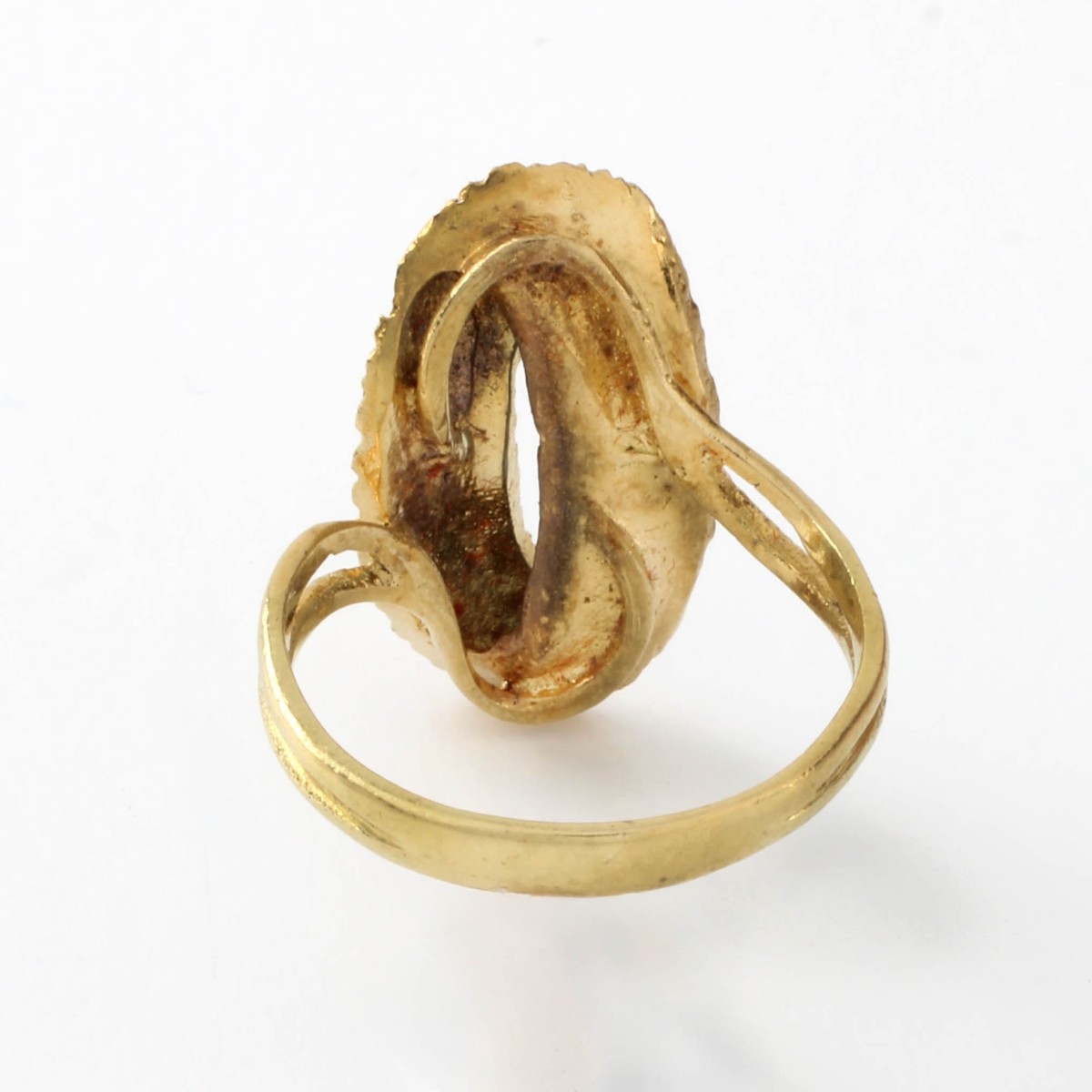 18K and Enamel Ring