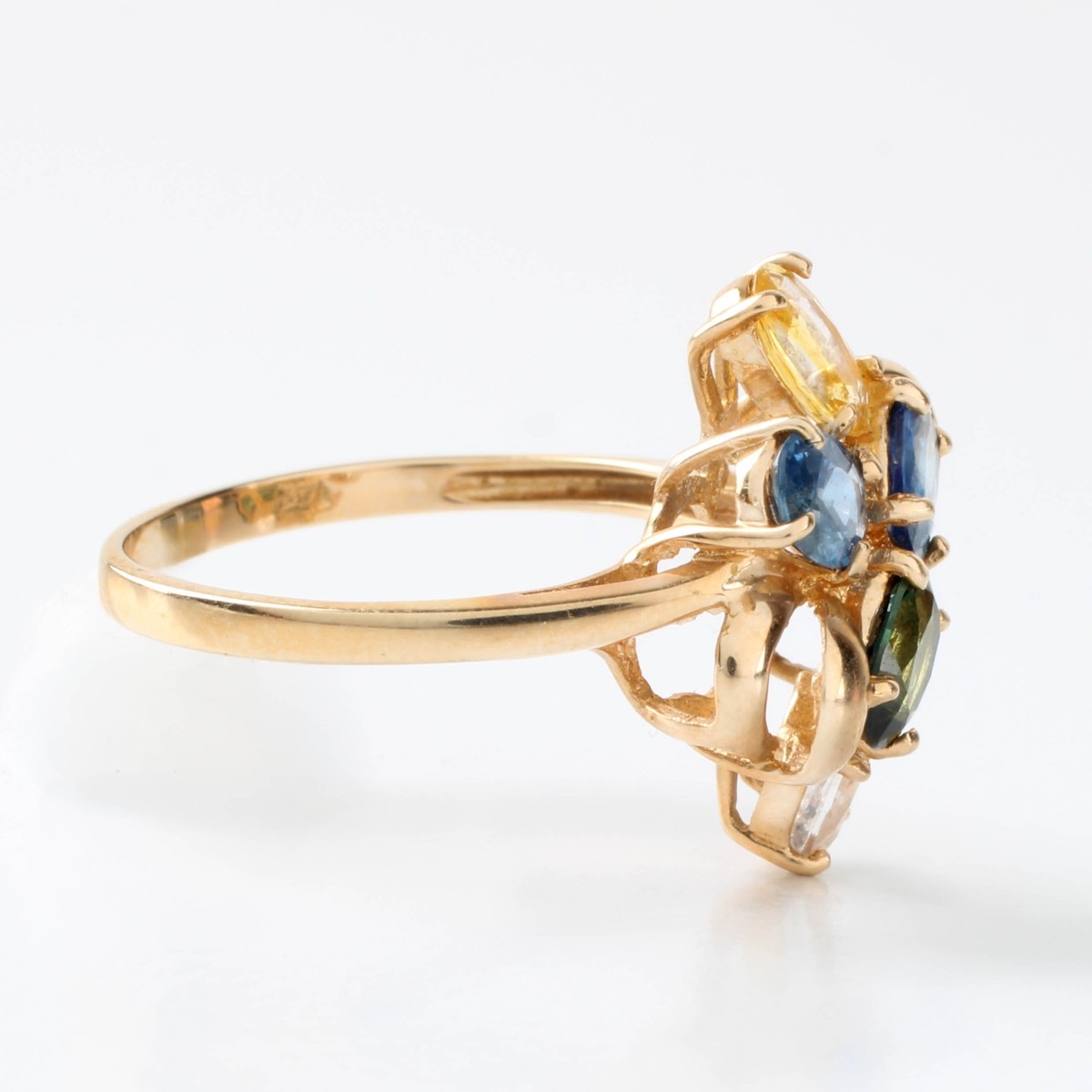 Gemstone and 14K Ring