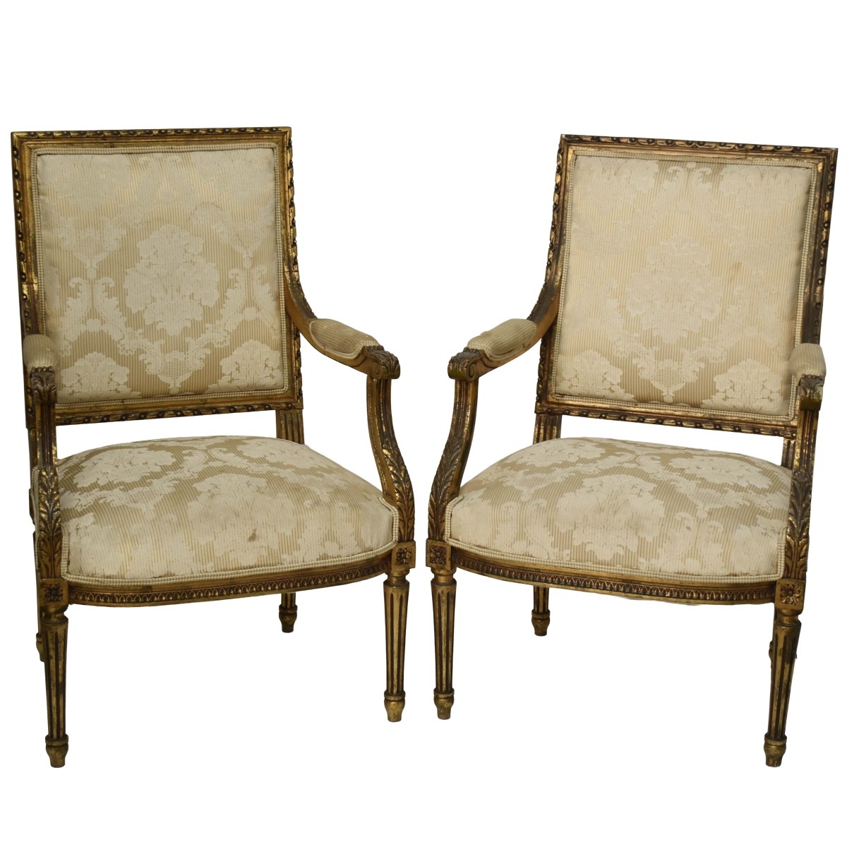 Lois XVI Style French Giltwood Chairs