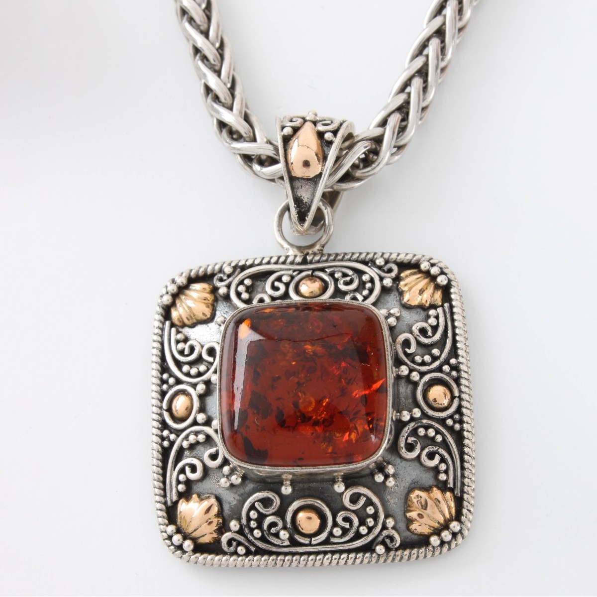 Sterling and 18K&14K Necklace and Ring