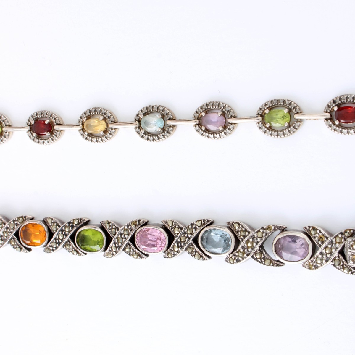 Sterling and Gemstone Bracelets