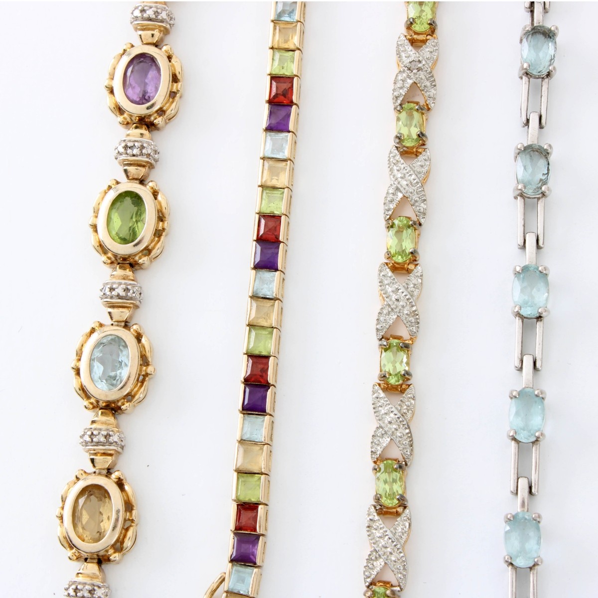 Sterling and Gemstone Bracelets