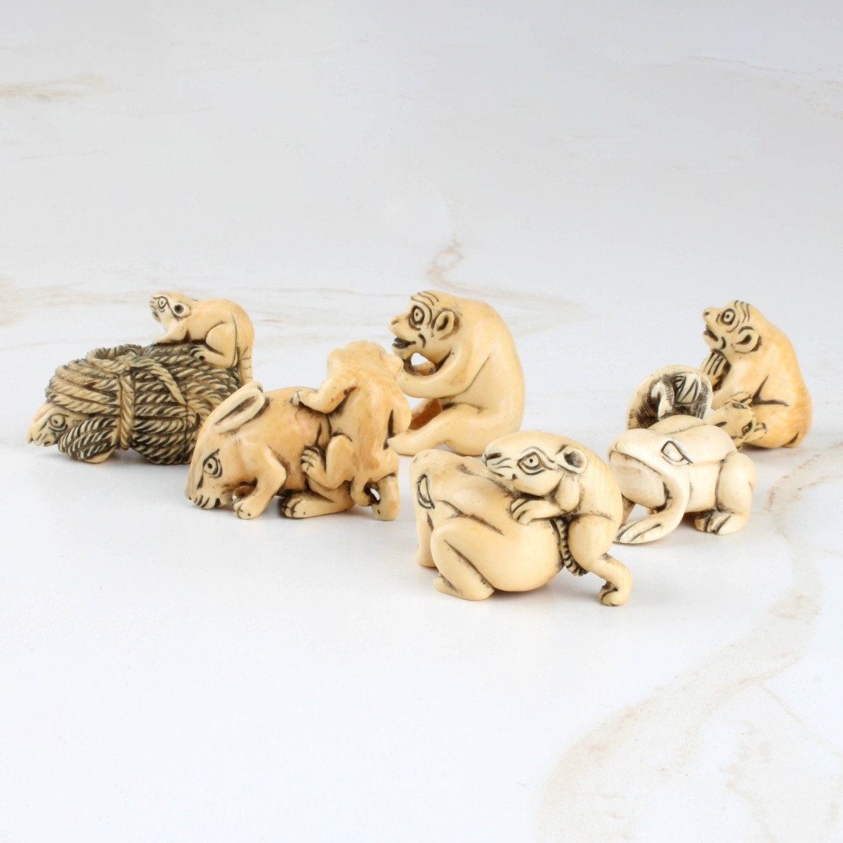 Collection of Antique Japanese Netsukes
