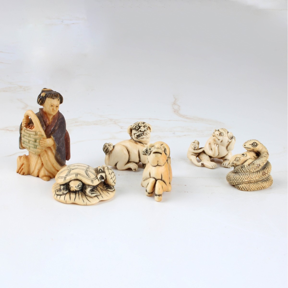 Collection of Antique Japanese Netsukes