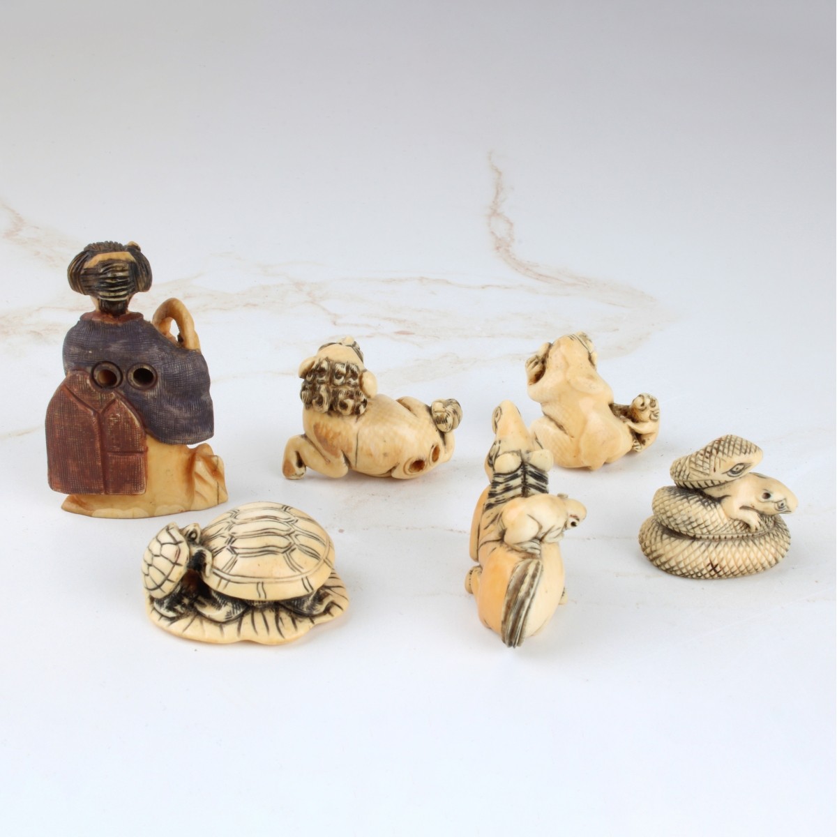 Collection of Antique Japanese Netsukes