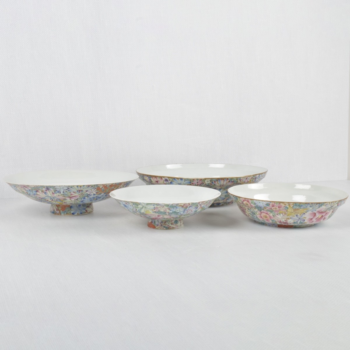 Vintage Chinese Mille Fleur Bowls