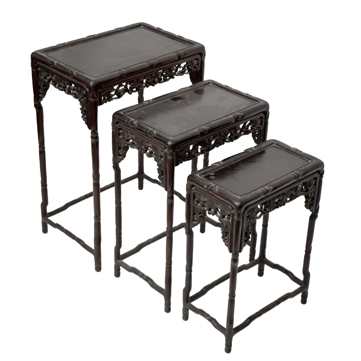 Chinese Carved Nesting Tables