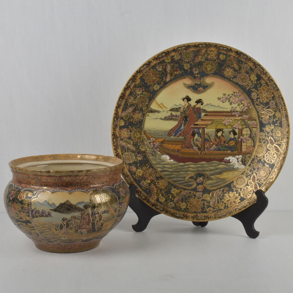 Japanese Chinese Style Satsuma Porcelain