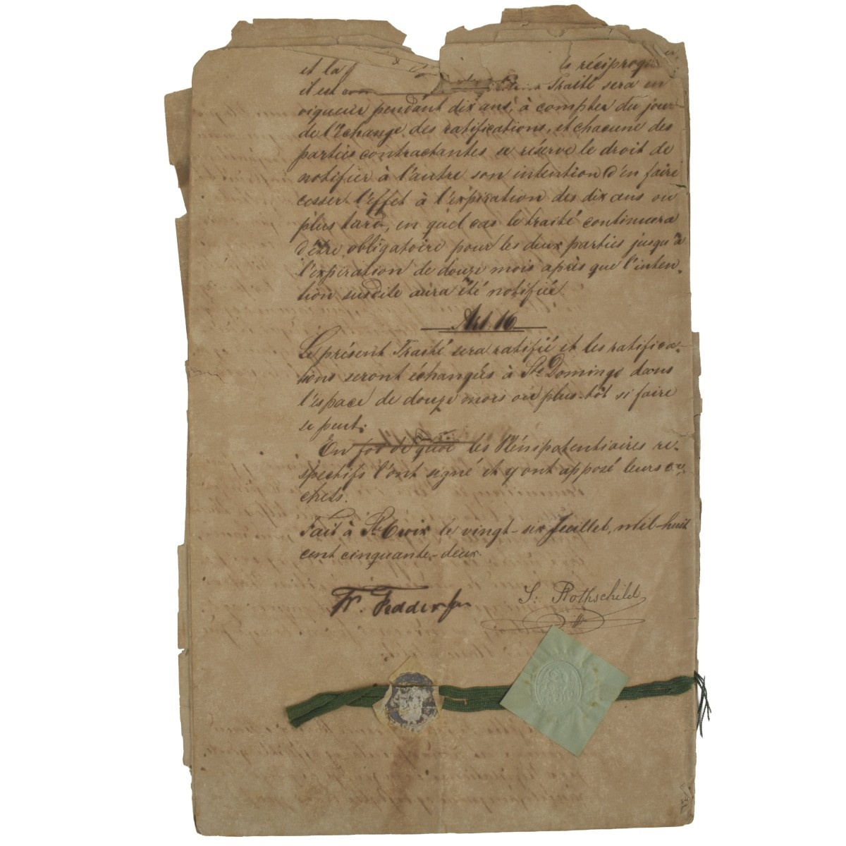 Rothschild Signed Document