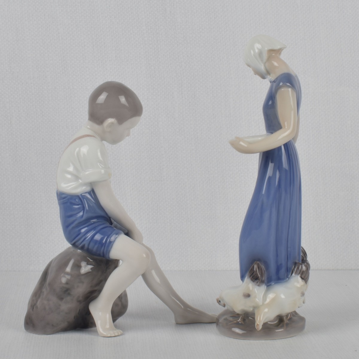 B & G/Royal Copenhagen Porcelain Figures