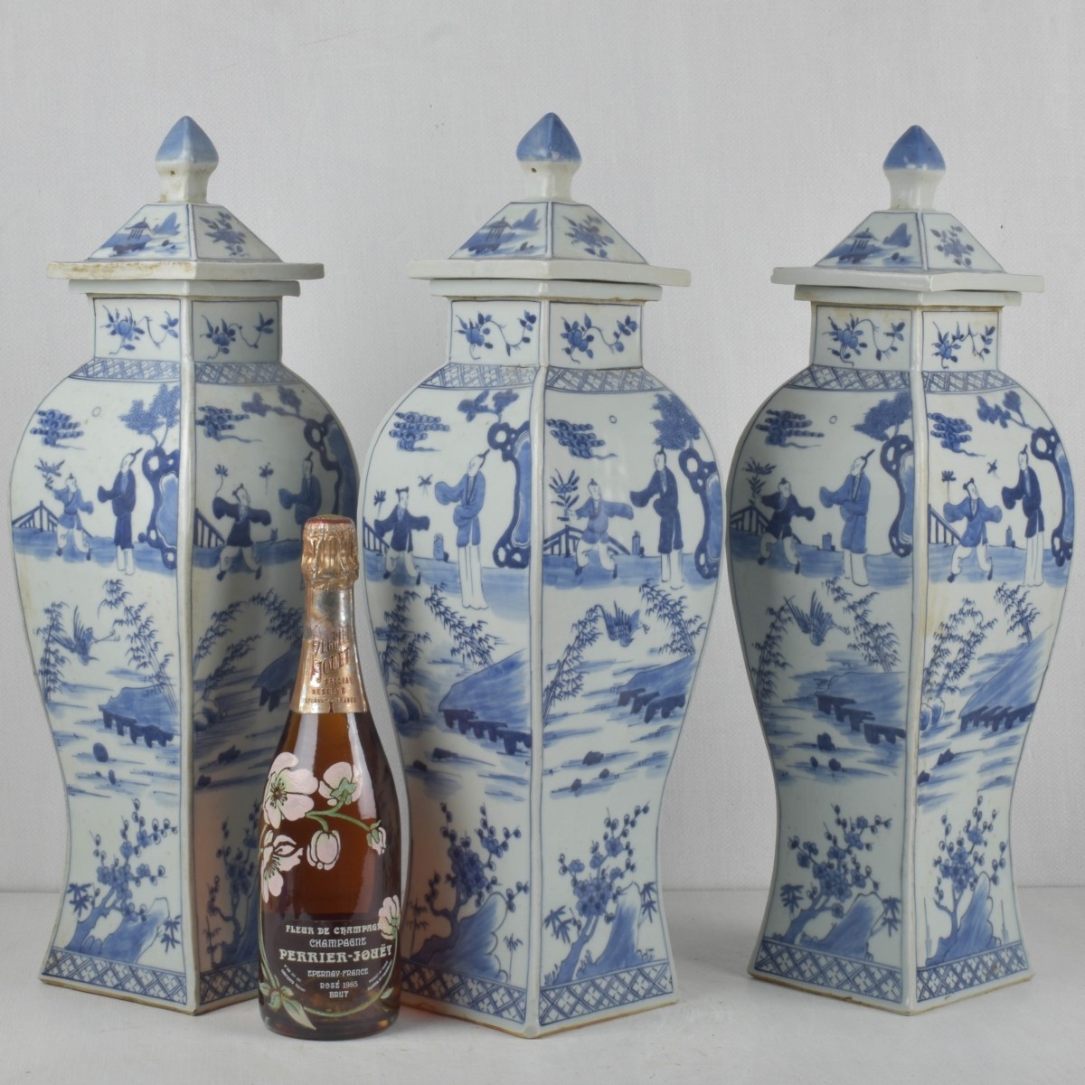 Antique Chinese Blue and White Vases