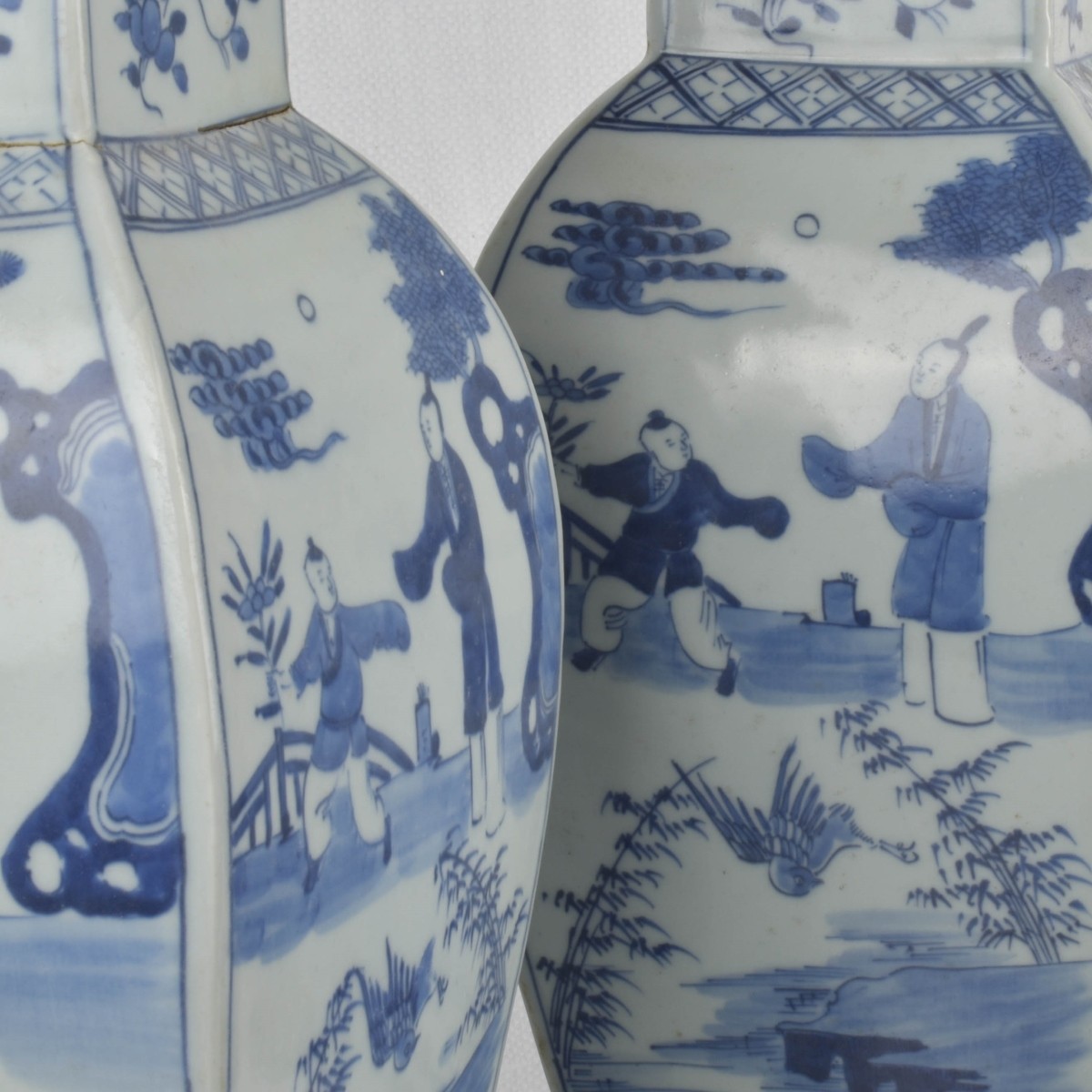 Antique Chinese Blue and White Vases