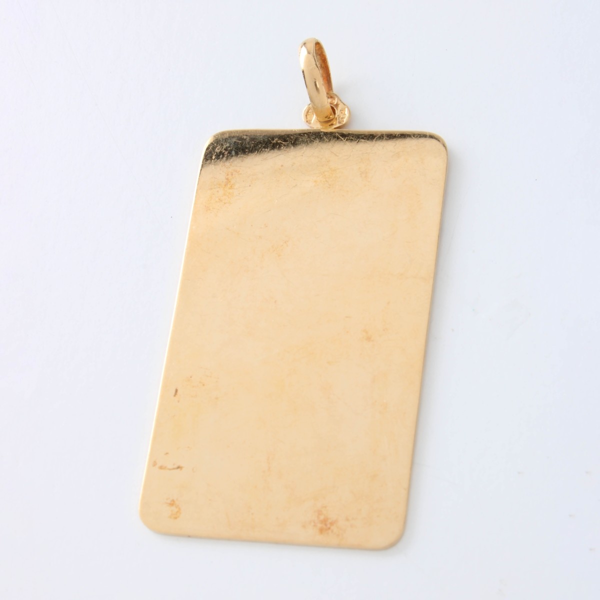 14K Dog Tag Pendant