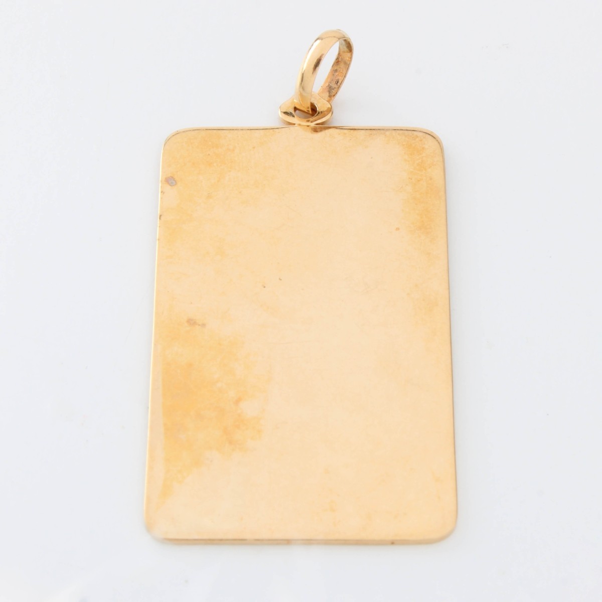14K Dog Tag Pendant