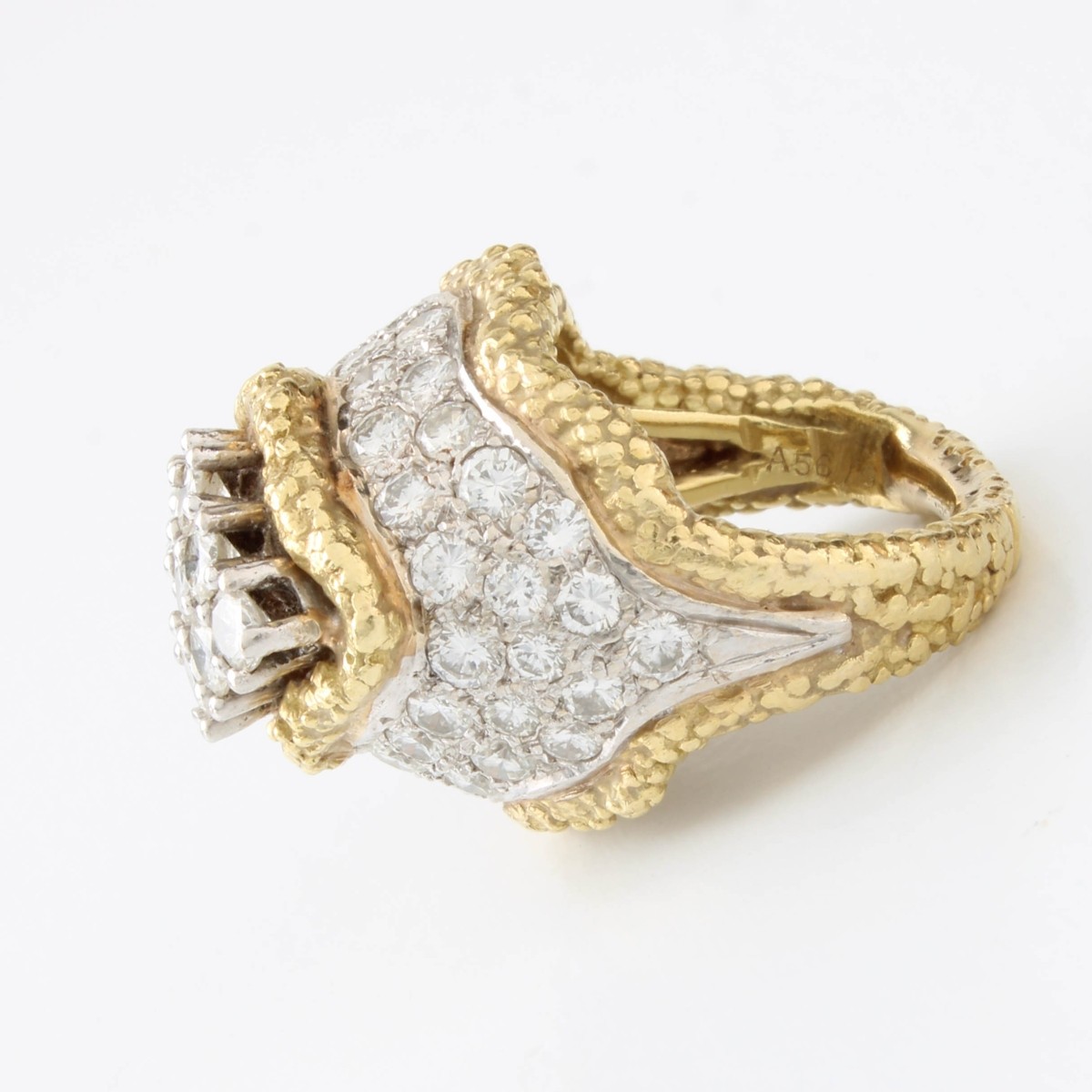Diamond and 18K Ring