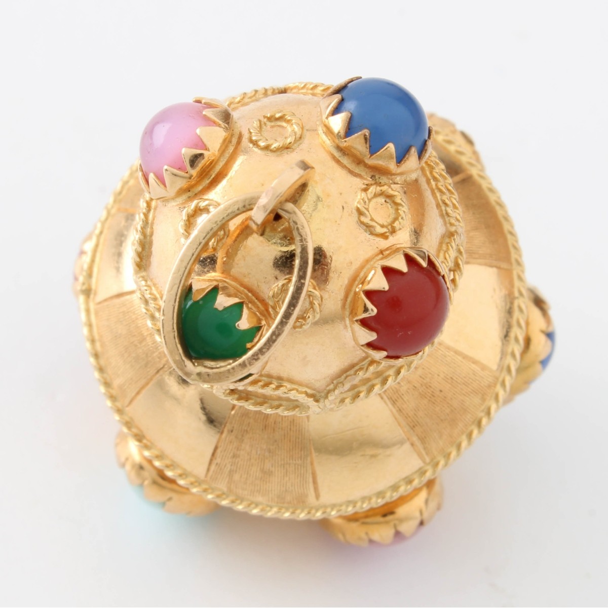 Hardstone and 18K Charm