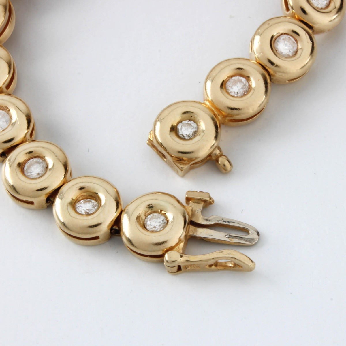 Diamond and 14K Link Bracelet