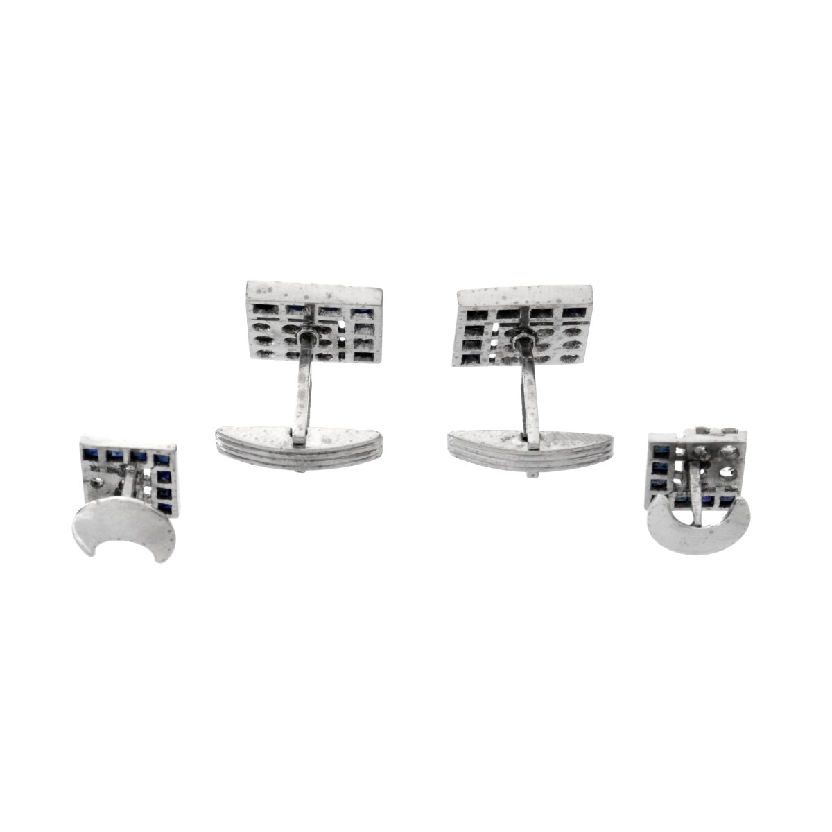 Diamond, Sapphire & Platinum Dress Shirt Set
