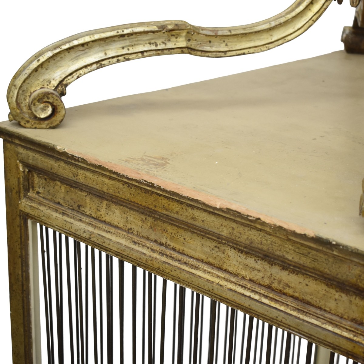 Vintage Italian Gilt Wood Bird Cage