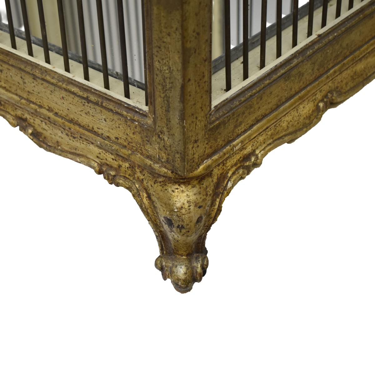 Vintage Italian Gilt Wood Bird Cage