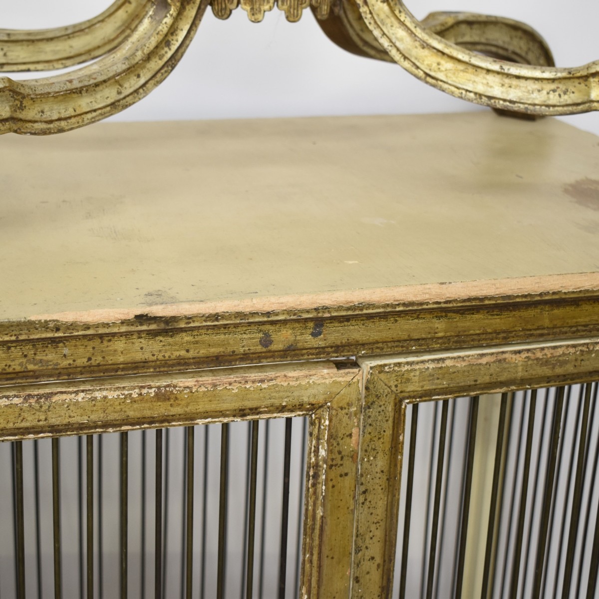 Vintage Italian Gilt Wood Bird Cage
