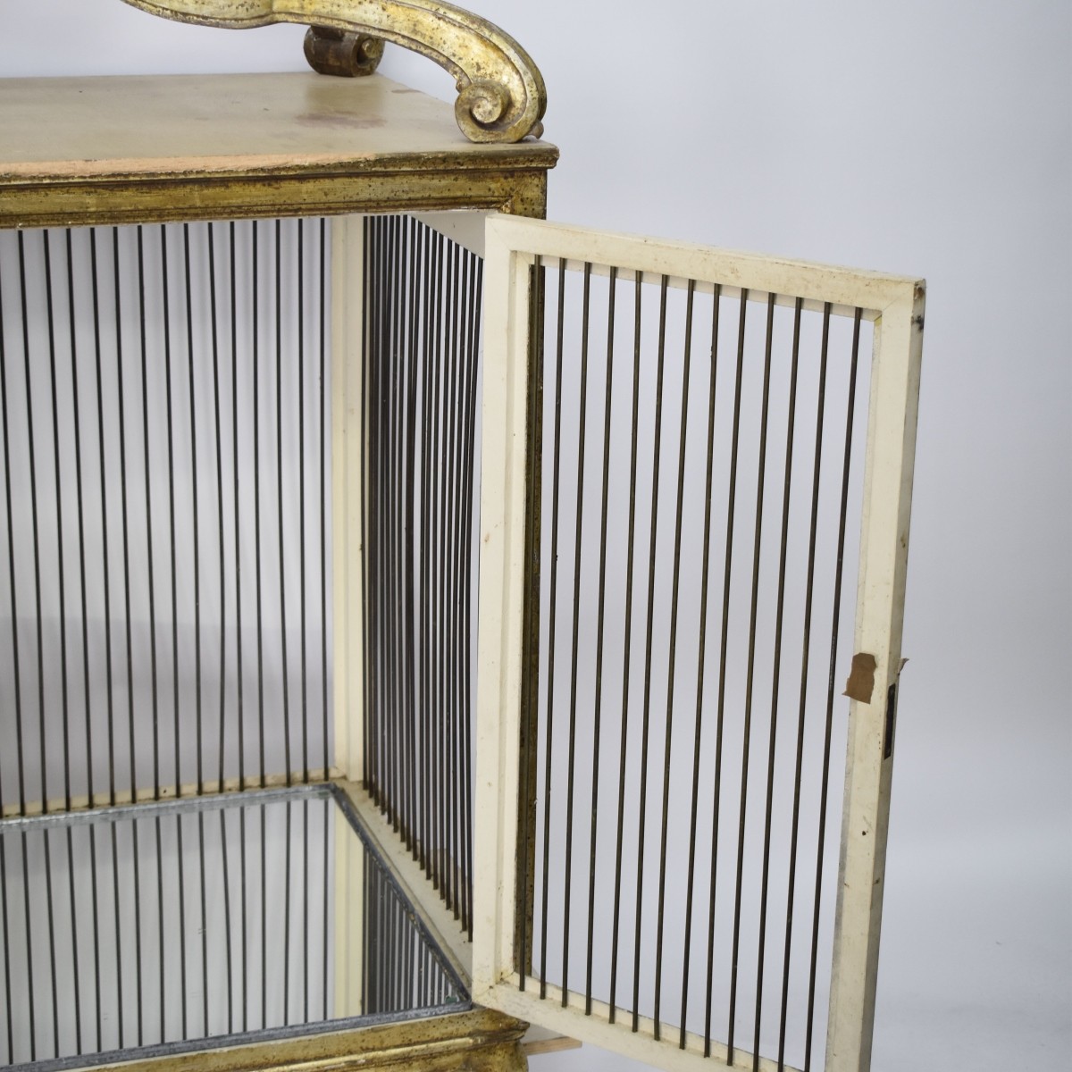 Vintage Italian Gilt Wood Bird Cage