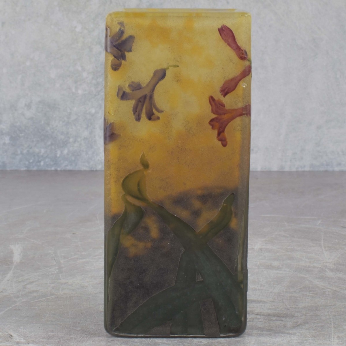 Daum Nancy Cameo Glass Vase