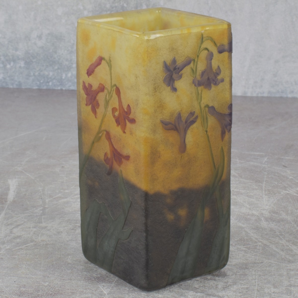 Daum Nancy Cameo Glass Vase